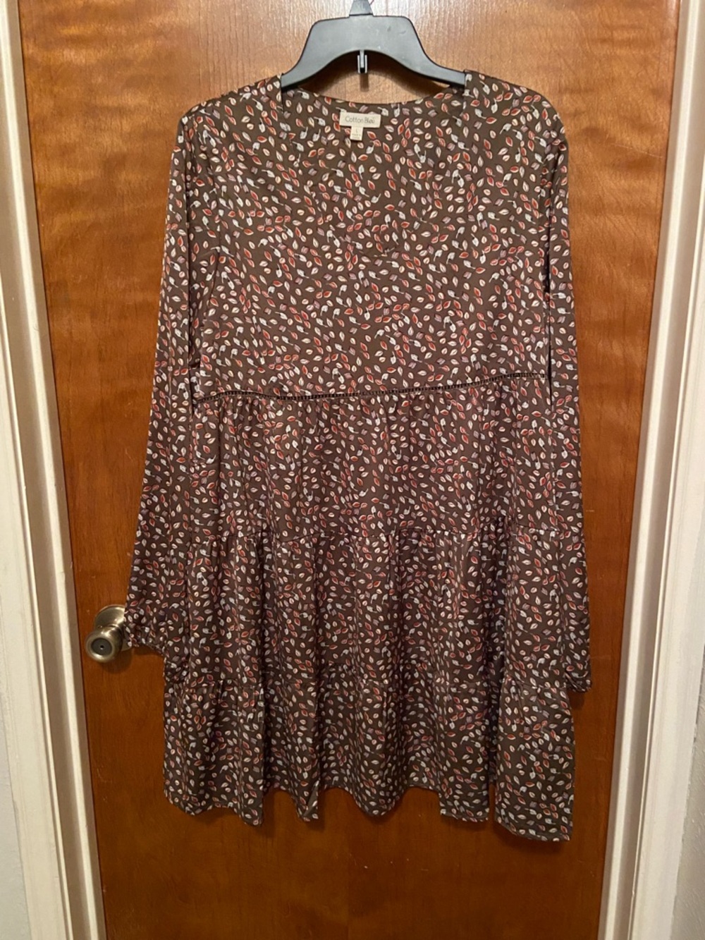 Cotton Bleu Tiered Dress